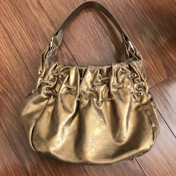 Michael Kors Hobo Shoulder Metallic Bag - Picture 1 of 8
